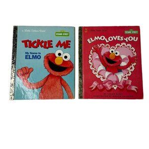 Elmo Little Golden Book Sesame Street Series Set 2 Childrens Stories u
